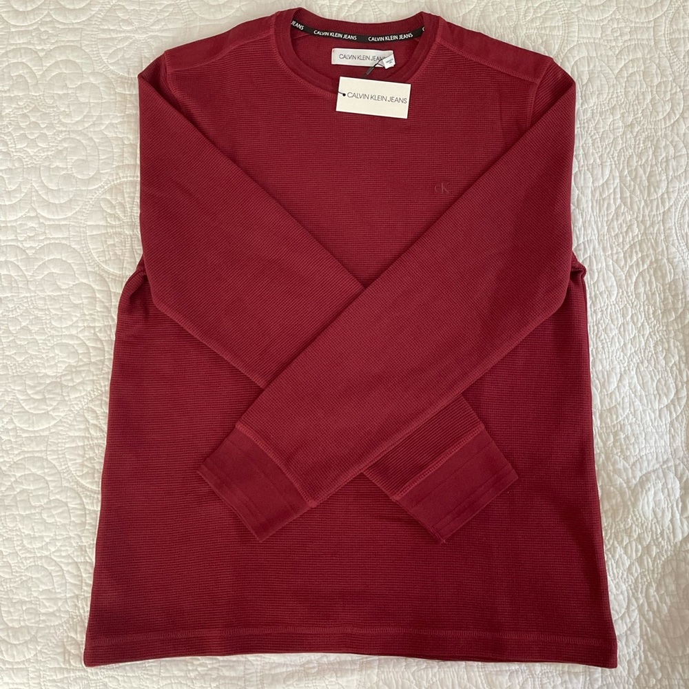 Calvin Klein Jeans Waffle-Knit Tee - Picture 2 of 2